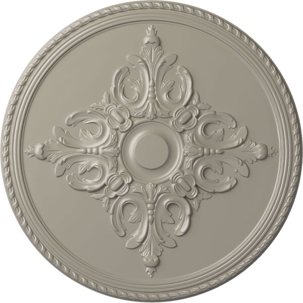 Ekena Millwork Milton Ceiling Medallion (Fits Canopies up to 7 7/8"), Hand-Painted Pearl White, 40 5/8"OD x 1 3/4"P CM40MIPWS - main